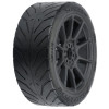 Avenger HP Belted Pre-Mounted 1/8 Buggy Tires (2) (Black) (S3) w/Mach 10 Wheel