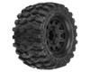 Hyrax 2.8" Mounted F/R Tires, Black 6x30: Stampede