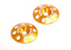 Flite Wing Buttons V2, 6061 Aluminum, Gold Anodized