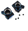 RC10B6.2 Aluminum Rear Hub Set (2) (Black/Blue)