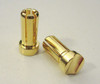 TQ Wire 5mm Gold Plated 13mm Long Bullet