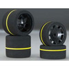 1/10 Spec Foam Combo Tires (4) (White/Gray)