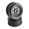 Gambler 3/8" Bearing Front Wheels (Custom Works/GFRP) (Black)