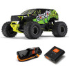 1/10 GORGON 4X2 MEGA 550 Brushed Monster Truck RTR with Battery & Charger, Yellow