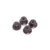 M4 STEEL NYLOC FLANGED NUT (4 PCS)