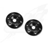 JConcepts Aluminum "Finnisher" Wing Button (Black) (2)