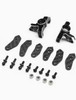 Spindle Set, Aluminum, Black: 22S Sprint