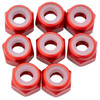 7075 Aluminum Locknuts, M3, Red, 8pcs