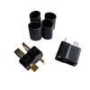 Ultra Plug HB, High Temp, Black, Male & Female Pair, with 1/4" Heat Shrink, for 10-12 Gauge Wire