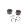 Alloy Wheel Hex 7.5mm (+1.5) Black pr - ST2,LD3