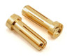 TQ Wire 5mm "Low Profile" Male Bullet Connector (Gold) (2)