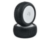 JConcepts Reflex 4.0" Pre-Mounted 1/8th Truggy Tires (2) (White) (Green)