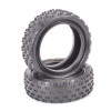 Schumacher Wide "Stagger Rib" 2.2" 1/10 4WD Buggy Front Carpet Tires (2) (Silver)