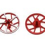 1UP Racing Tenfold UltraLite Aluminum Wing Screws (Red) (2)