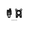 Team Associated RC10B7 Factory Team Aluminum Rear HRC Hub Set (Black) (2) (-4mm)