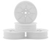 JConcepts Pioneer 2.2 "Slim" Front Wheels (White) (4) (B7/B6/RB6/SRX2/YZ2) w/12mm Hex