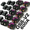 Perfect Pass QS8-V2 Anti-Spark Connector Set (2 Pack) Male & Female + Wire Covers (4pc x 5) / New and Improved Version of QS8-S Connector / 600A Burst/Gold Plated 8MM Bullets QS8-V2!