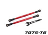 Red 188 mm WideMaxx TUBES Aluminum Toe Links