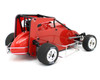 1RC Racing Midget 4.0 1/18 Brushless RTR 2WD Oval Racer (Red) w/2.4GHz Radio, Battery & Charger