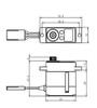 Micro Digital High Voltage Aluminum Case Servo 0.05sec / 69oz @ 7.4V