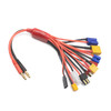 RC Battery Charger Adapter Leads 10 in 1 Multi Splitter Connector Wire Cable with 4.0mm Banana Plug for TRX, T-Plug, Tamiya,Futaba, JST, XT90,XT60,XT30,EC3,EC5