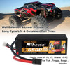 4S Lipo Battery 14.8V 6500mAh 90C Hard Case EC5 2Pcs for RC Car Boat