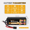 4S Lipo Battery 14.8V 6500mAh 90C Hard Case EC5 2Pcs for RC Car Boat