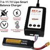 B3 Lipo Battery Charger - 2S 3S RC Balance Chargers AC 7.4-11.1V 10W with XH3P XH4P Plug for RC Car Batteries Drone Boat Airplane Truck Quadcopter Airsoft SCX24 SCX10