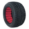 1/10 Rebar Rear Tires, Super Soft with Red Inserts (2): Buggy