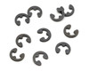 Yokomo 1.5mm "X" Shock Shaft E-Clip Set (10),