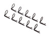 Body clip angled, 90-degrees (black) (10)