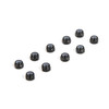 3mm Aluminum Locknuts (10) (Black),