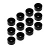 3x6x3mm Precision Aluminum Shims, Black, 12pcs
