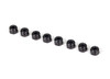 Nuts 3mm nylon locking black