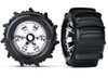 Paddle Tires 3.8" Pre-Mounted Tires w/17mm Geode Wheels (2)