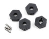 12mm Hex Wheel Hubs w/Axle Pins (4)