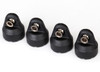 4-Tec 2.0 Shock Caps (Black) (4)