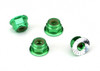 Nuts Flanged Nylon Locking 4mm Green (4)