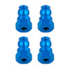 Team Associated 12mm Aluminum Shock Bushings (Blue)