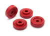 WHEEL WASHERS, BLACK (4) RED