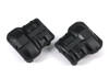 Axle cover, front or rear (black) (2)