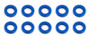 5.5x1.0mm Aluminum Ball Stud Washer (Blue) (10)