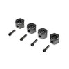 12mm Machined Wheel Hex (4): LMT