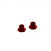 Aluminum Wheel Hex 17mm 14.6mm Thick Red (2)
