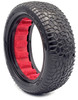 1/10 Scribble Front 2WD 2.2 Tires, Super Soft with Red Inserts (2): Buggy