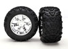 Maxx Pre-Mounted Tires w/17mm Geode Wheels (2) (Chrome)