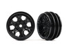 Wheels, 1.0" (black) (2)