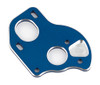 Team Associated B6.1/B6.1D Aluminum Laydown Motor Plate (Blue),