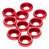 3mm Countersunk Washers (Red) (10)