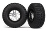 BFGoodrich Mud TA Front Tire (2) (Satin Chrome) (Standard) w/Split-Spoke Front Wheel